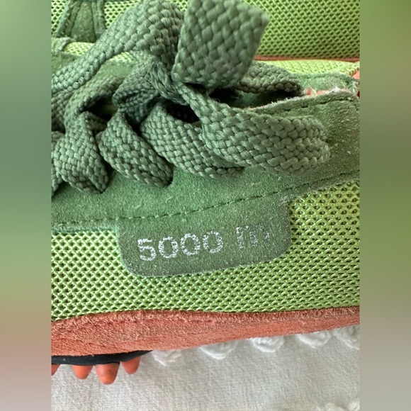 Puma 5000m Suede Running Sneakers In Green & Orange - Picture 5 of 11